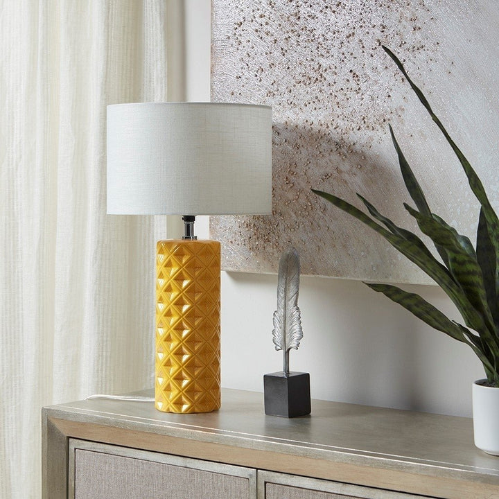 Gracie Mills Clarke Modern Geometry Ceramic Table Lamp - GRACE-14413 Image 4