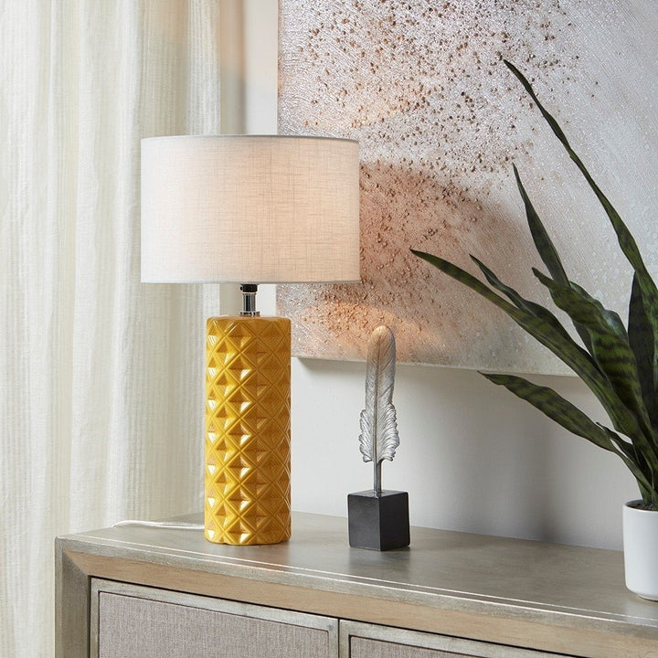 Gracie Mills Clarke Modern Geometry Ceramic Table Lamp - GRACE-14413 Image 5