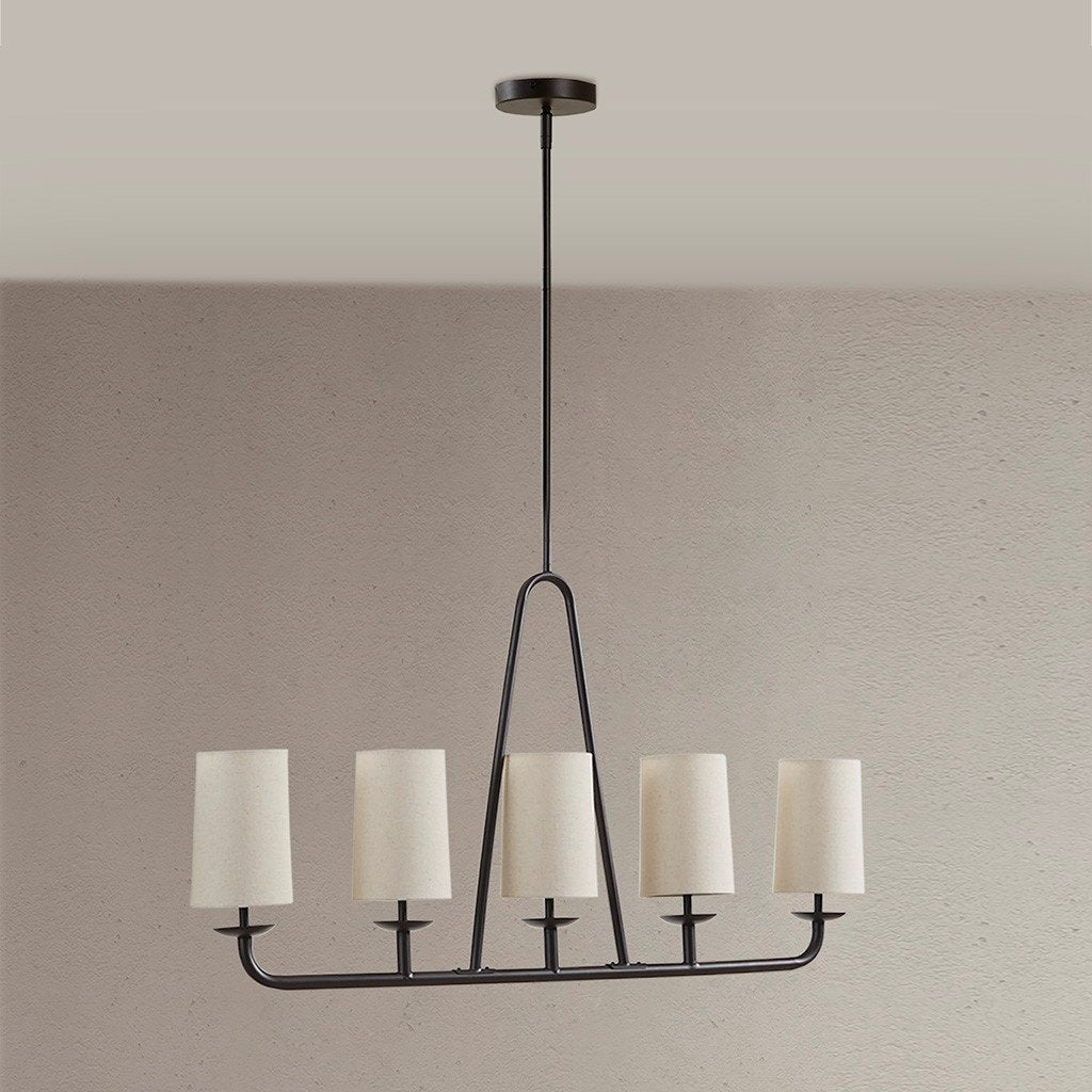 Gracie Mills Aisa Modern Farmhouse 5-Light Linear Chandelier - GRACE-15547 Image 4