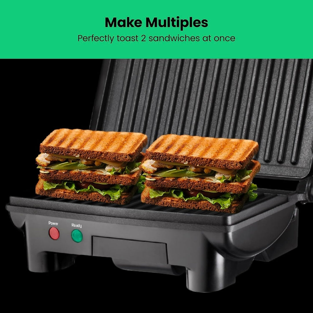 Chefman Electric Panini Press Grill and Gourmet Sandwich Maker w/ Non-Stick Coated Plates Image 5