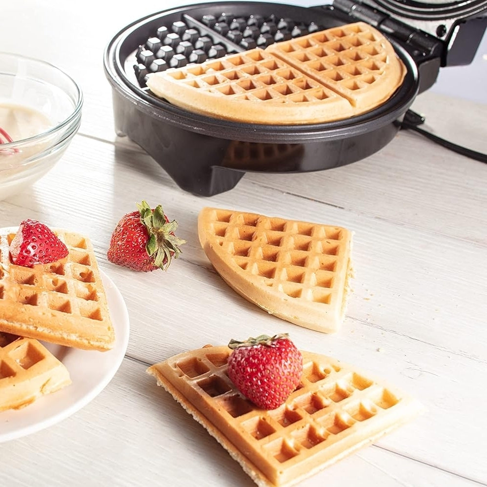 Cucina Pro Waffle Maker Non-Stick 7 Inch Adjustable Browning American Style Image 5