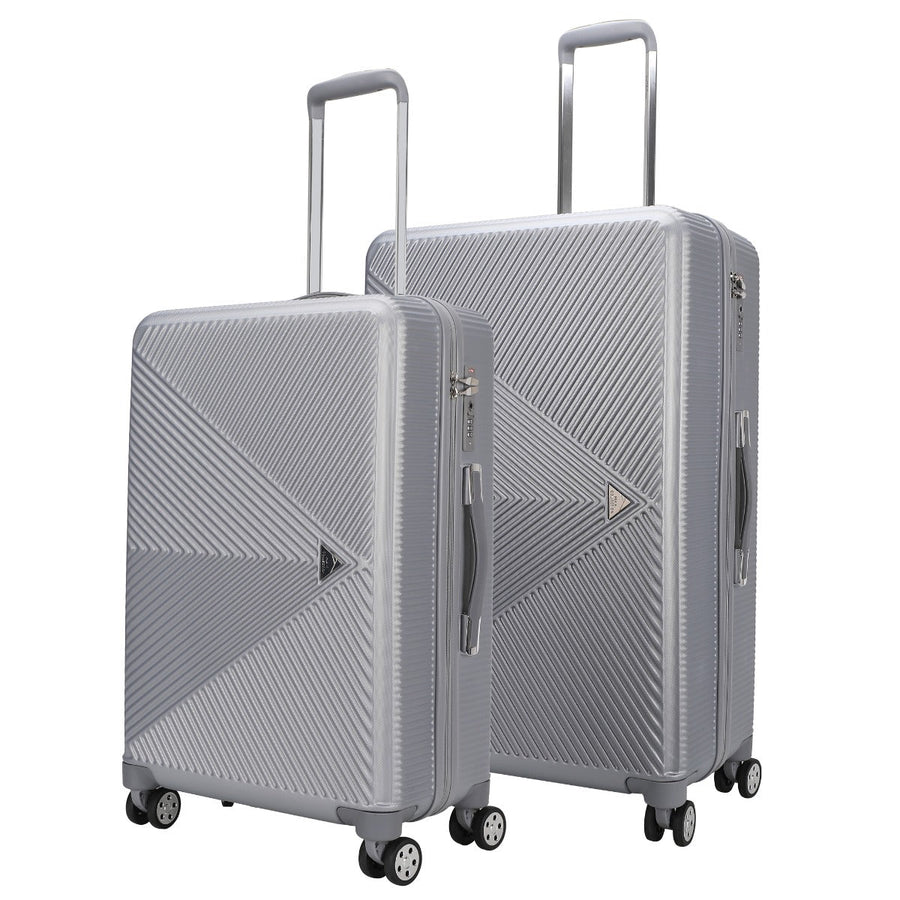 MKFCollection Felicity Spinner Luggage Set - Large and X-Large - Vegan Leather Image 1