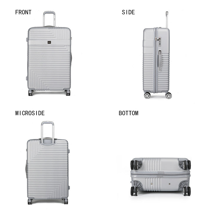 MKFCollection Mykonos Extra Large Spinner Luggage - Vegan Leather Designer Image 4