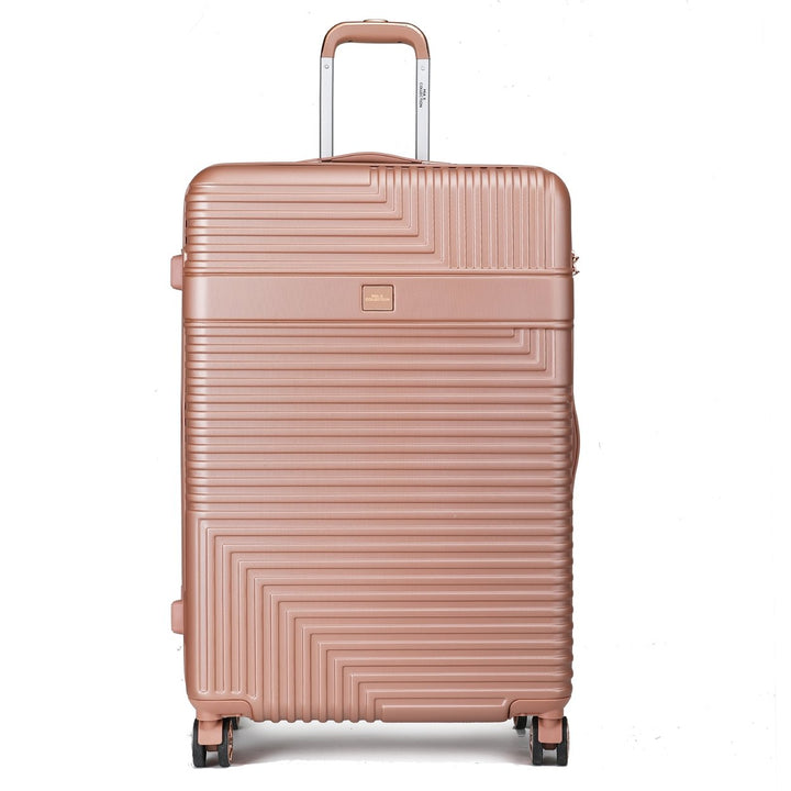 MKFCollection Mykonos Extra Large Spinner Luggage - Vegan Leather Designer Image 5