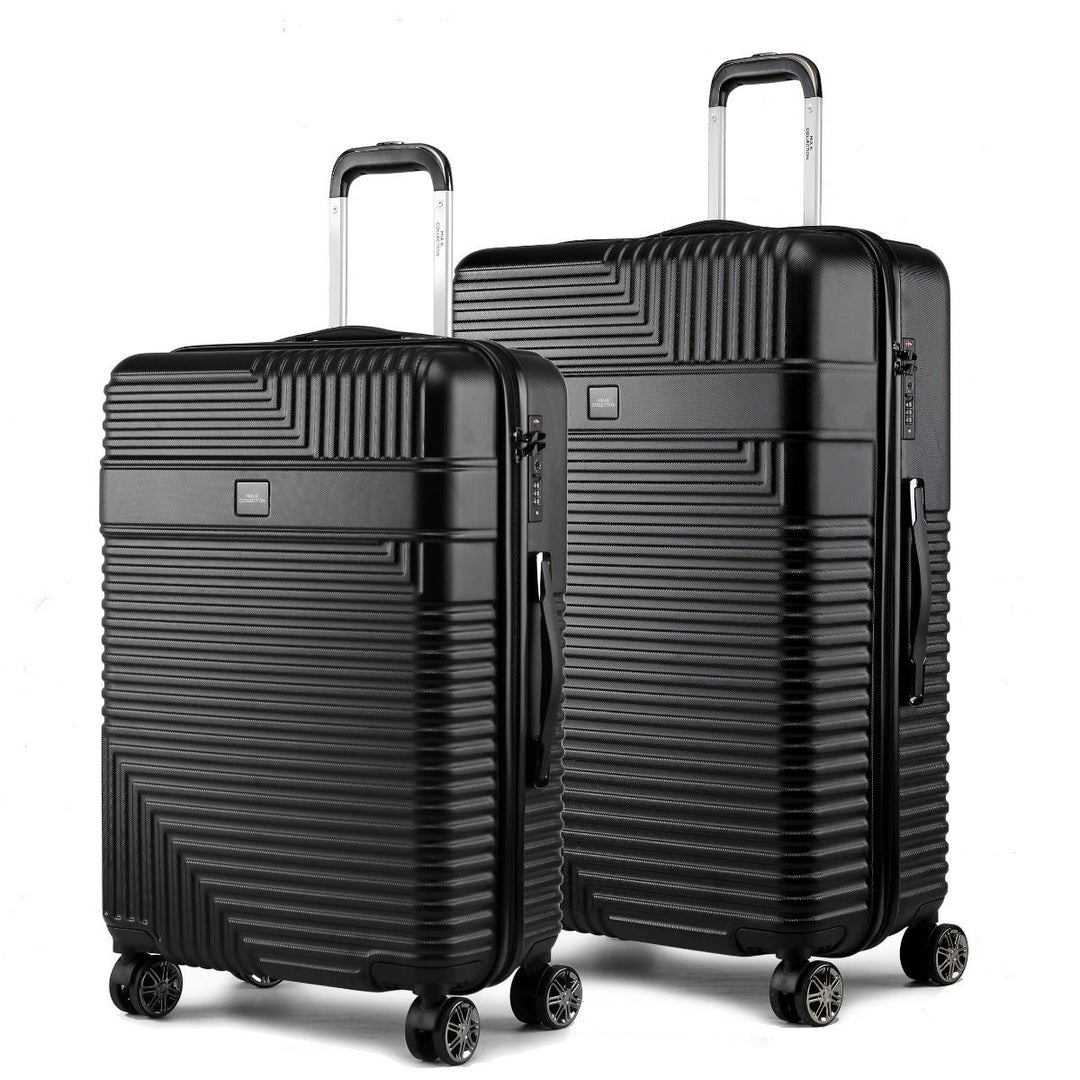 MKFCollection Mykonos Spinner Luggage Set - Large and X-Large - Vegan Leather Image 5