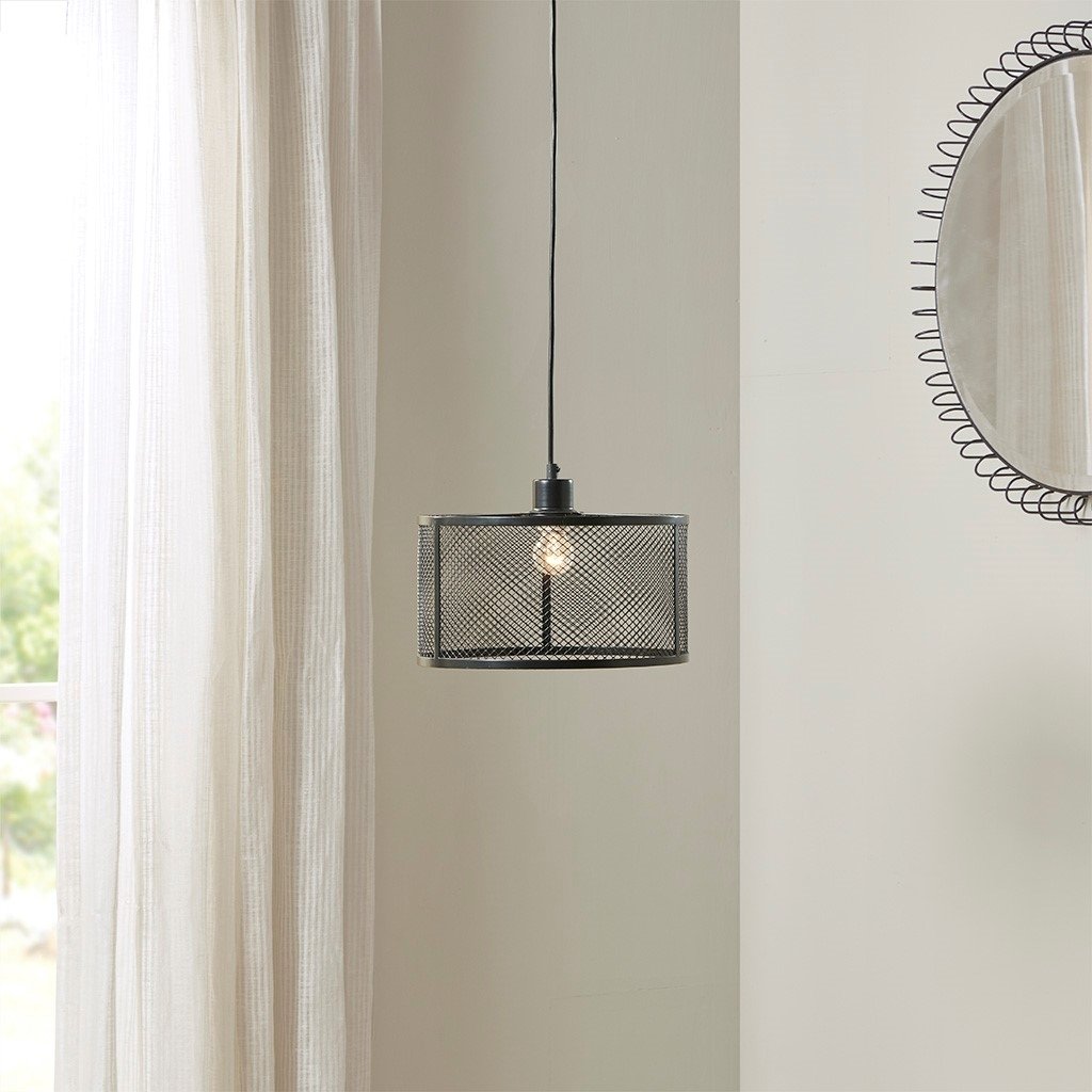 Gracie Mills Omar Industrial Mesh Pendant Light - GRACE-14423 Image 5