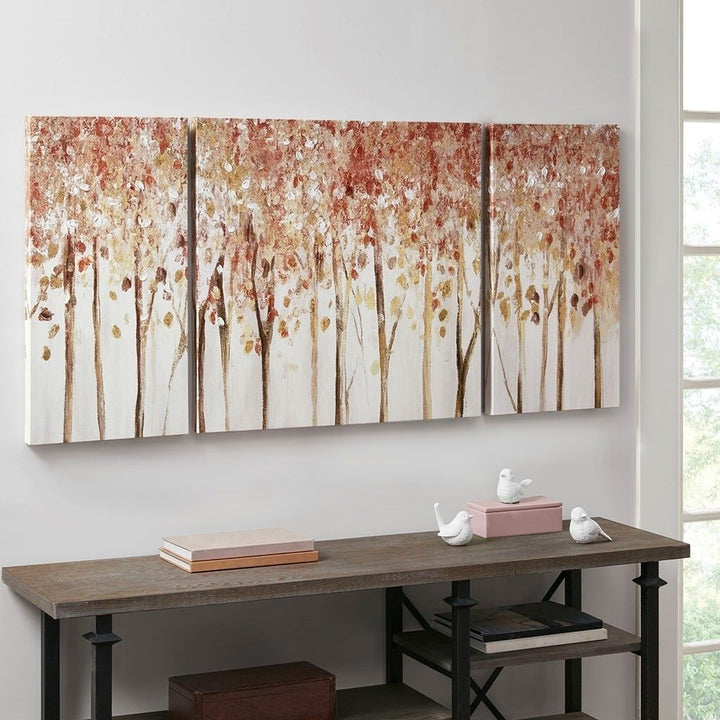 Gracie Mills Debora 3-Piece Textured Forest Scene Canvas Wall Art - GRACE-12155 Image 4