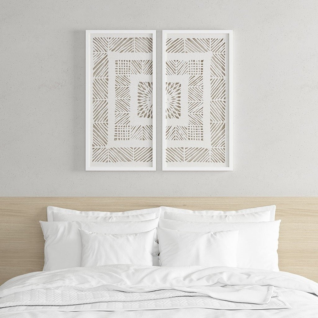 Gracie Mills Hood Geometric Elegance: 2-piece Rice Paper Panel Wall Art Se - GRACE-14091 Image 6