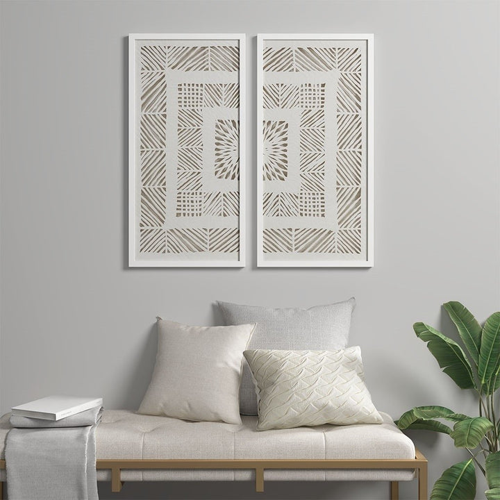 Gracie Mills Hood Geometric Elegance: 2-piece Rice Paper Panel Wall Art Se - GRACE-14091 Image 7