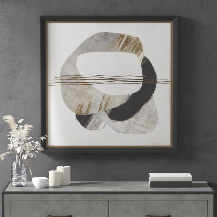 Gracie Mills Dwayne Contemporary Gold Foil Abstract Wall Art - GRACE-14292 Image 4