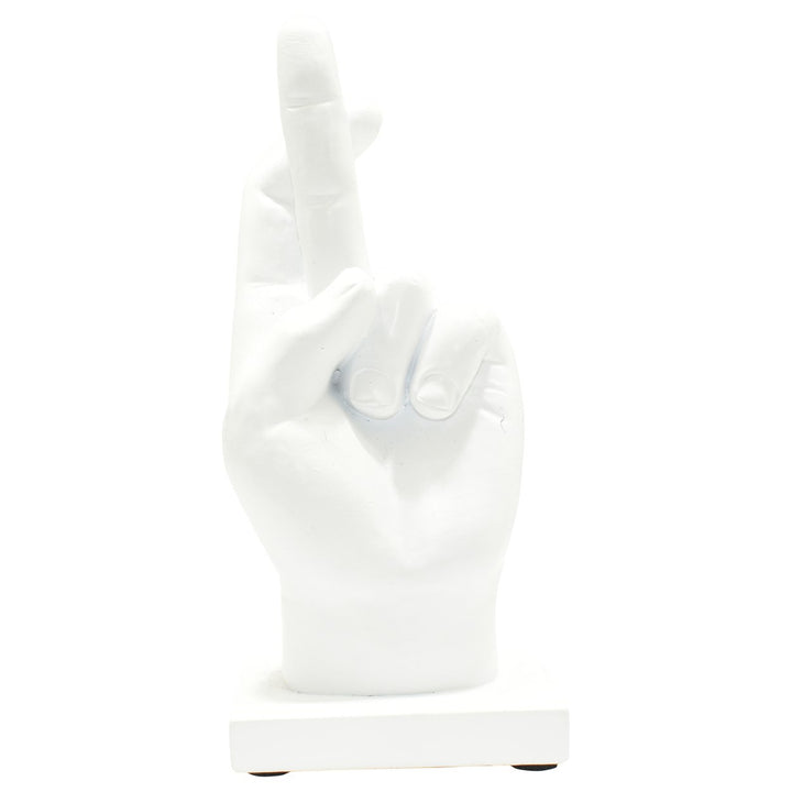 Adam and Friends Fingers Crossed, Peace Sign, Thumbs Up Sculpture 3-Piece Image 4