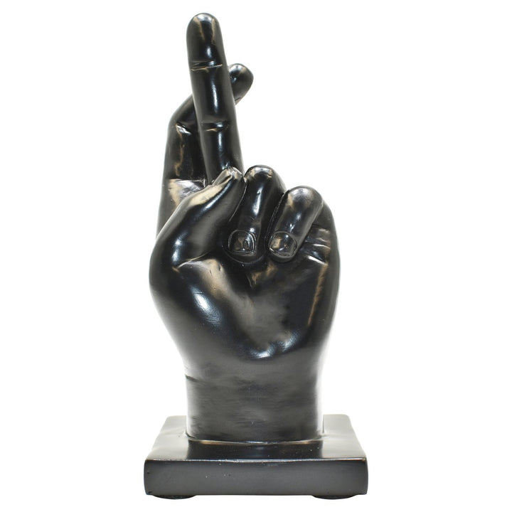 Adam and Friends Fingers Crossed, Peace Sign, Thumbs Up Sculpture 3-Piece Image 5