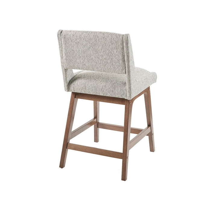 Gracie Mills Carlene Upholstered Counter Stool Pecan Finish GRACE-5257 300 lbs Image 3