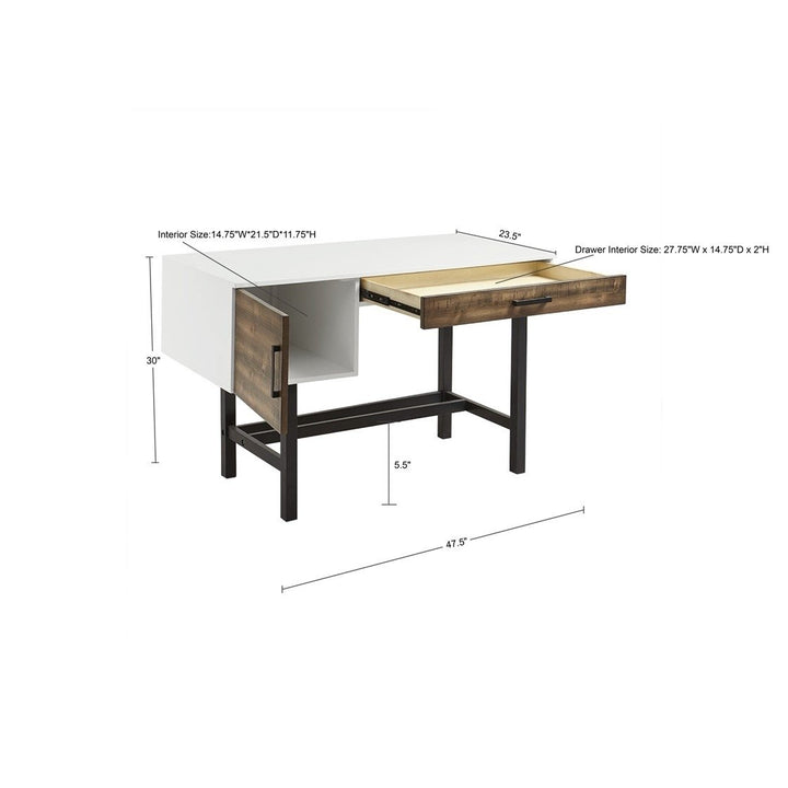 Gracie Mills Sarina Modern Simplicity Writing Desk Featuring a Drawer - GRACE-14342 Image 5