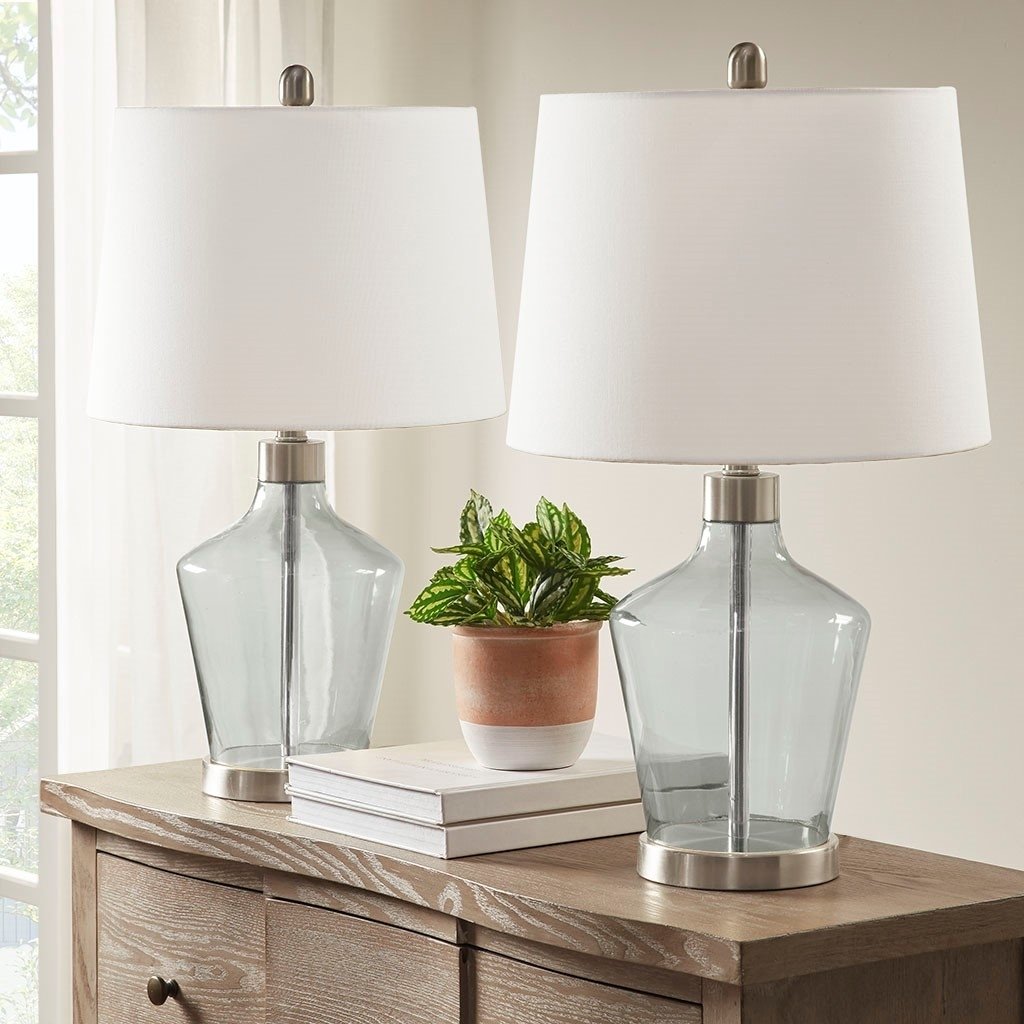 Gracie Mills Ron Set of 2 Angular Glass Table Lamps - GRACE-10762 Image 4