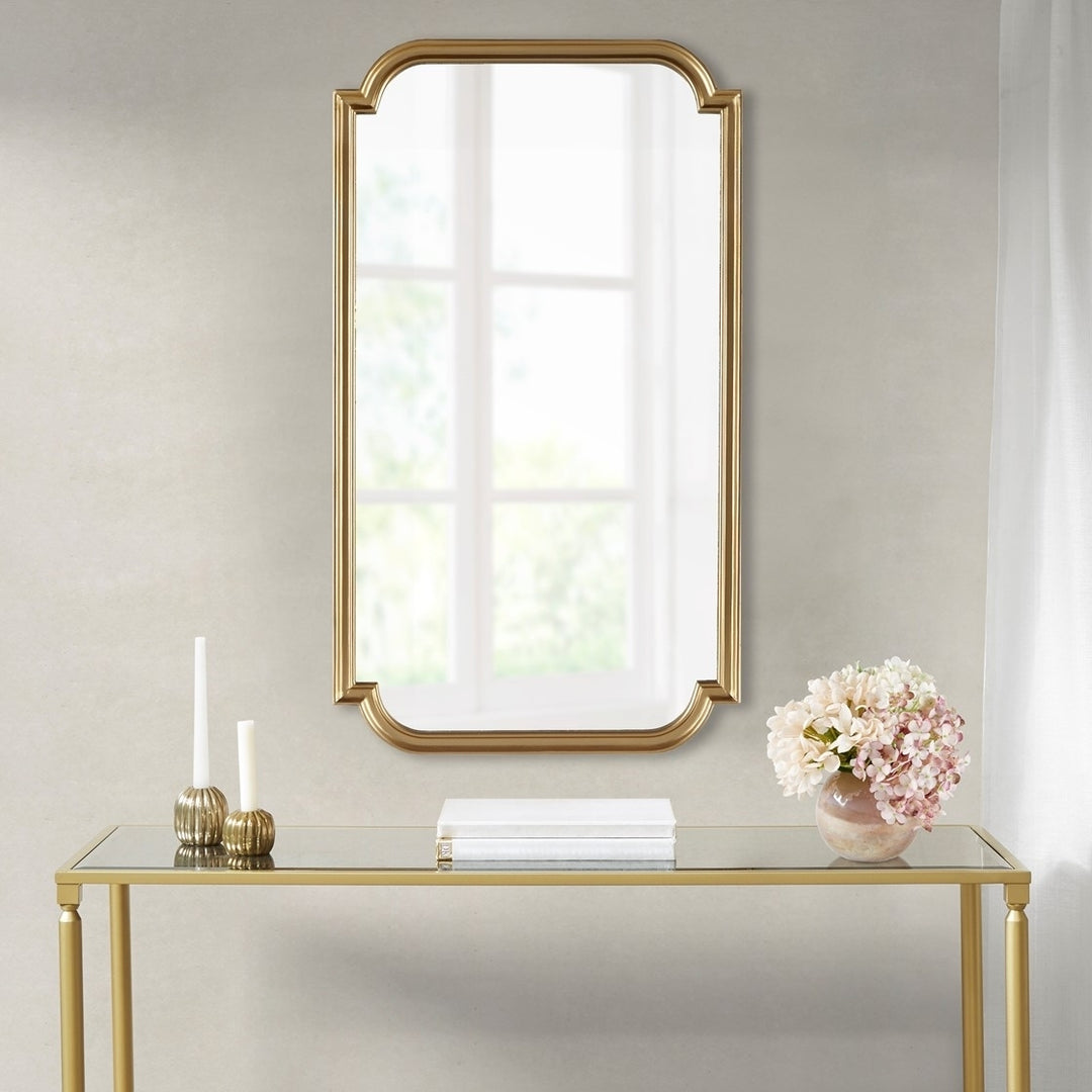 Gracie Mills Agnes Rectangular Wall Mirror with Scalloped Corners - GRACE-15484 Image 5