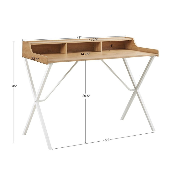 Gracie Mills Shelby Modern Writing Desk with Storage - GRACE-14372 Image 4