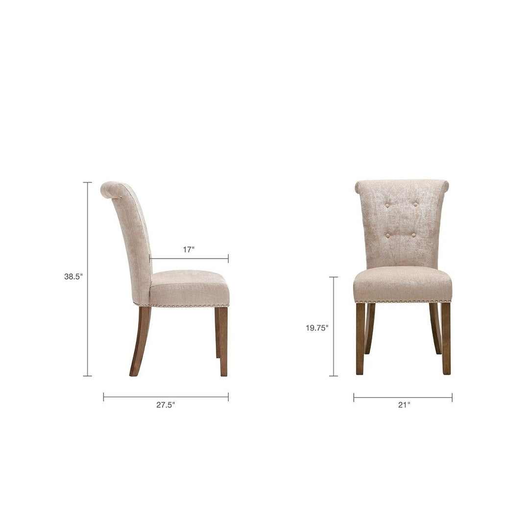 Gracie Mills Rafael Set of 2 Button Tufted Dining Chairs - GRACE-165 Image 5