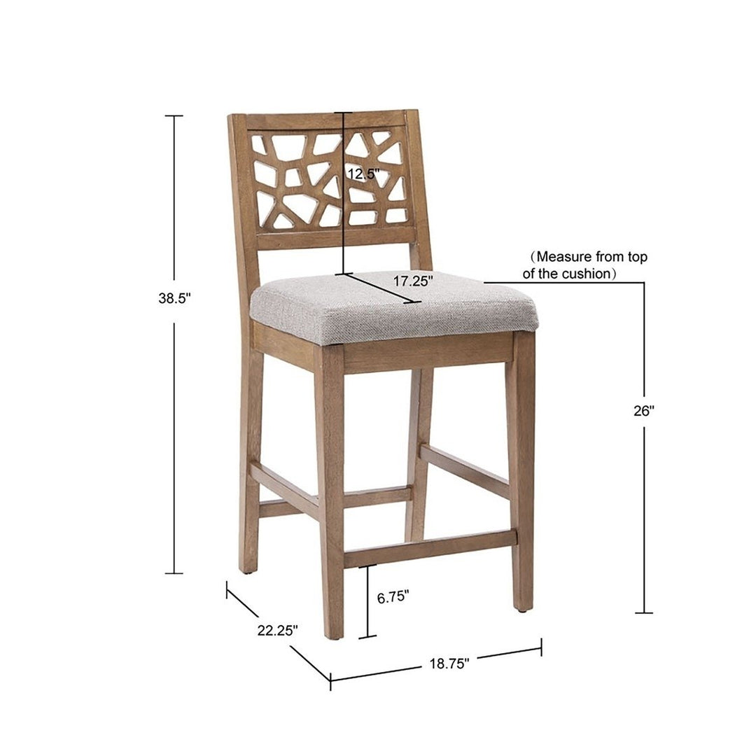 Gracie Mills Jayne Contemporary Oak Veneer Counter Stool - GRACE-5260 Image 5