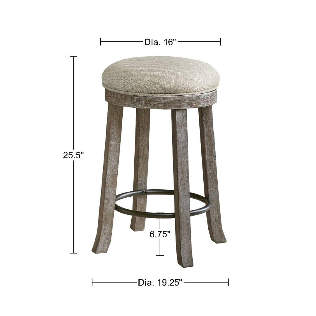 Gracie Mills Duncan 360  Swivel Comfort Counter Stool - GRACE-10664 Image 5