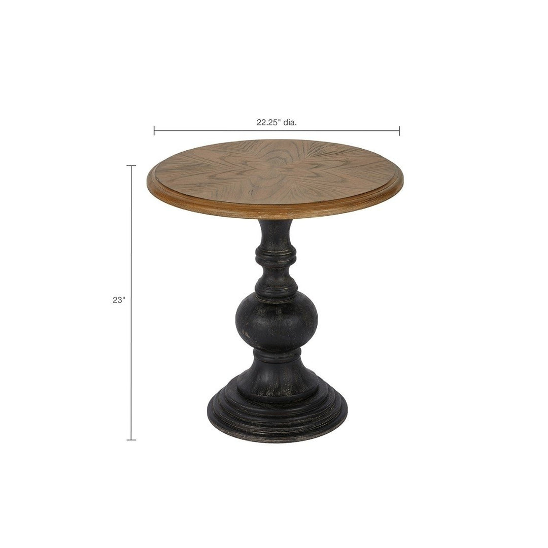 Gracie Mills Devin Chic Round Accent Table with Gold Base - GRACE-8845 Image 3