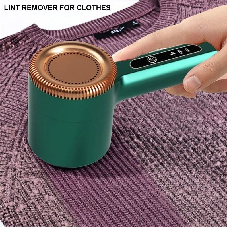 Rechargeable USB Lint Remover Electric Fabric De-Pilling Trimmer for Clothes Image 1