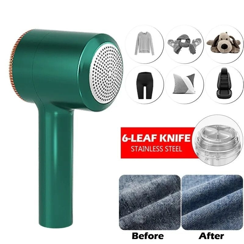 Rechargeable USB Lint Remover Electric Fabric De-Pilling Trimmer for Clothes Image 3