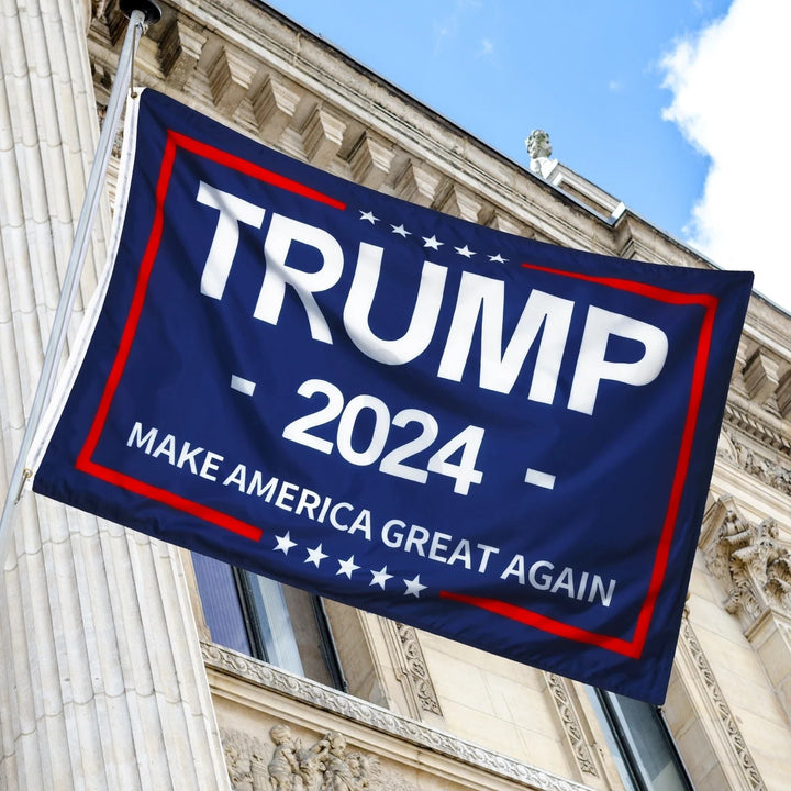 "Trump 2024 Double-Sided Outdoor Flag - 3x5 ft, 3 Ply Material for Patio" Image 3