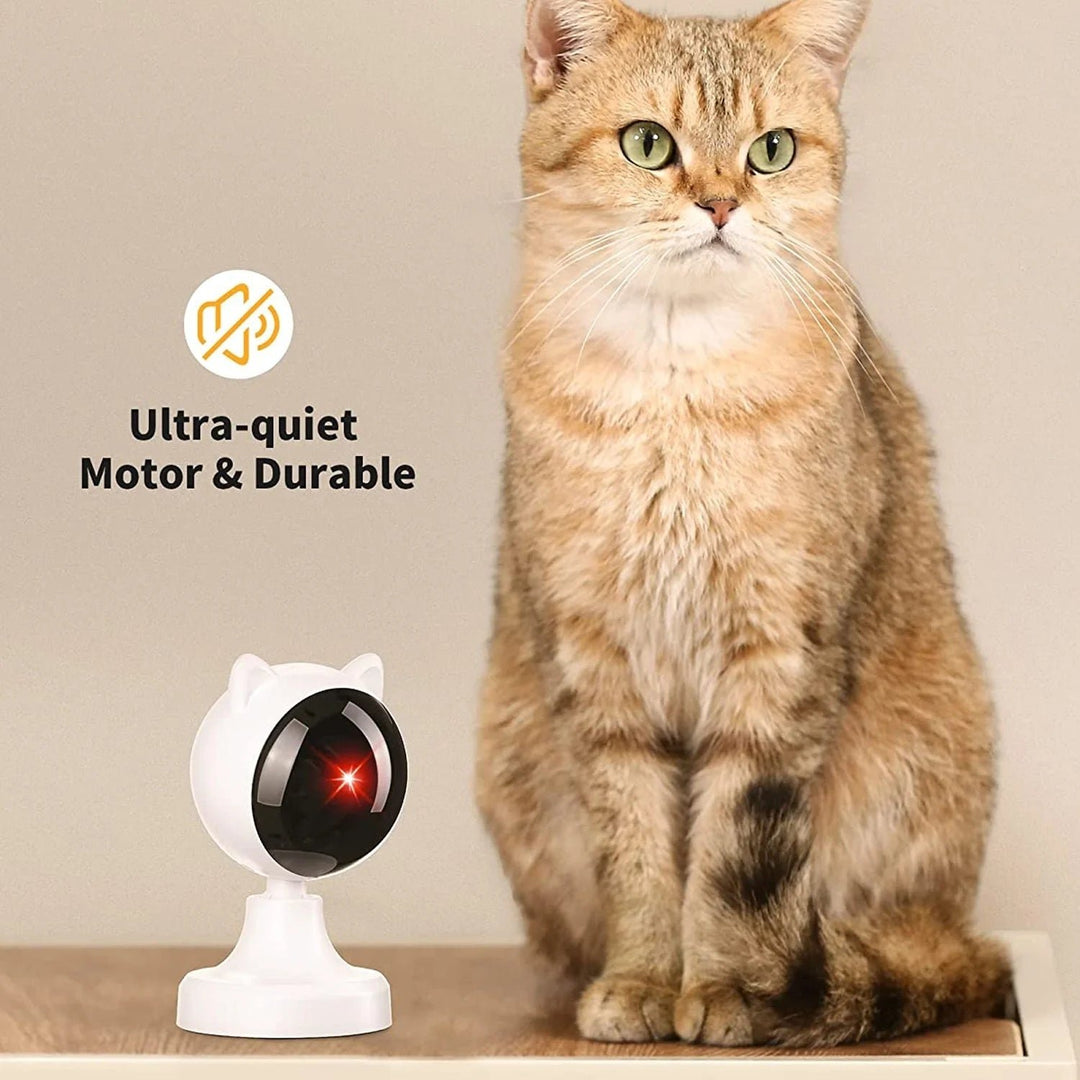 Automatic Cat Laser Toys, Interactive Laser Cat Toys for Indoor Cats/Kitty/Dogs, Cat Laser Toy Automatic White Image 6