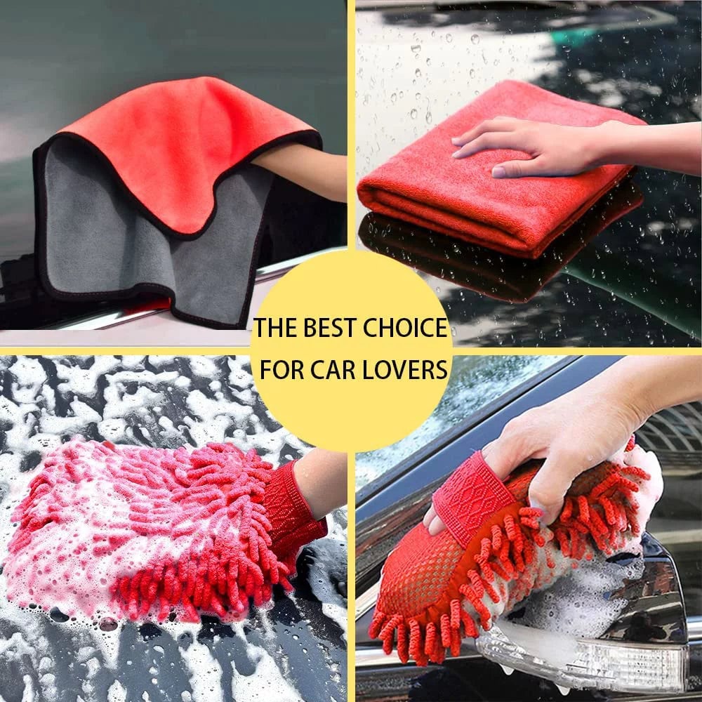 Car Interior Cleaning Kit - Car Cleaning Kit and Car Wash Kit-Car Wash Cleaning Tools Kit with Car Wash Brush Mop and Image 2