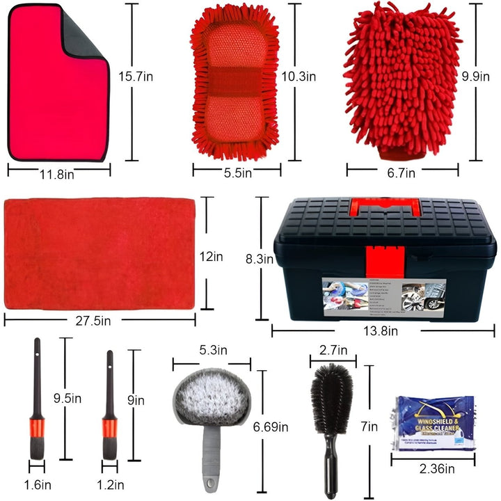 Car Interior Cleaning Kit - Car Cleaning Kit and Car Wash Kit-Car Wash Cleaning Tools Kit with Car Wash Brush Mop and Image 6