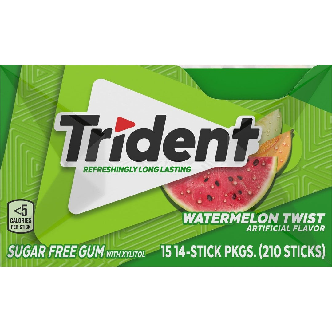 Trident Sugar Free Gum, Watermelon Twist, 14 Pieces, 15 Count Image 4