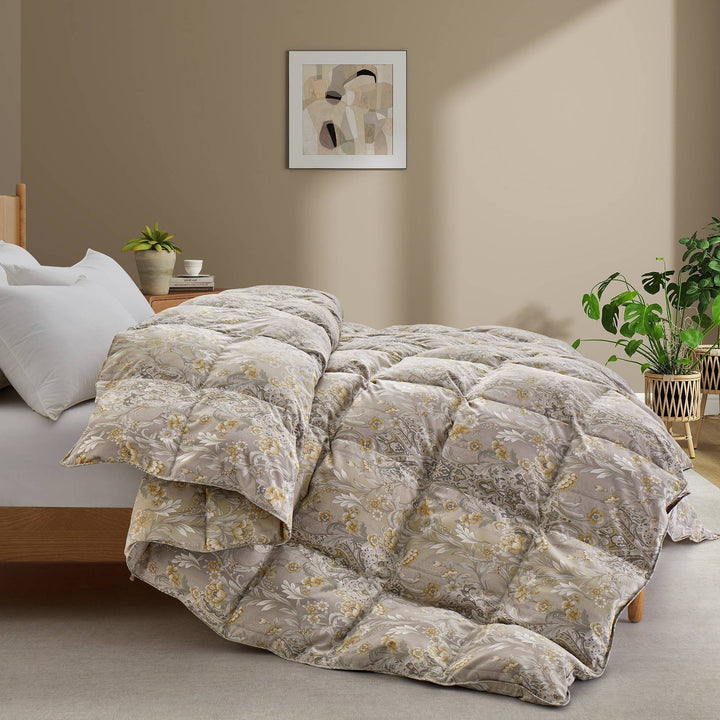 Goose Down Comforter All-Season Paisley Print Twin Full Queen King Cal King Image 11