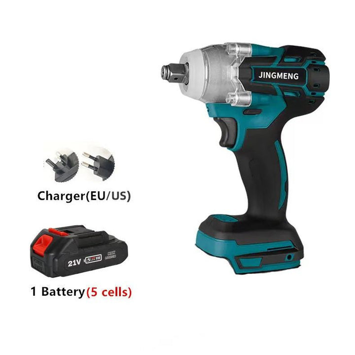 Cordless Brushless Electric Impact Wrench 21V with Hand Drill and Socket Image 7