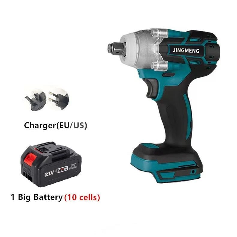 Cordless Brushless Electric Impact Wrench 21V with Hand Drill and Socket Image 8