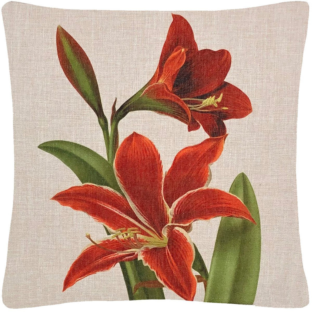 Amaryllis Pillow 18" x 18" Image 1