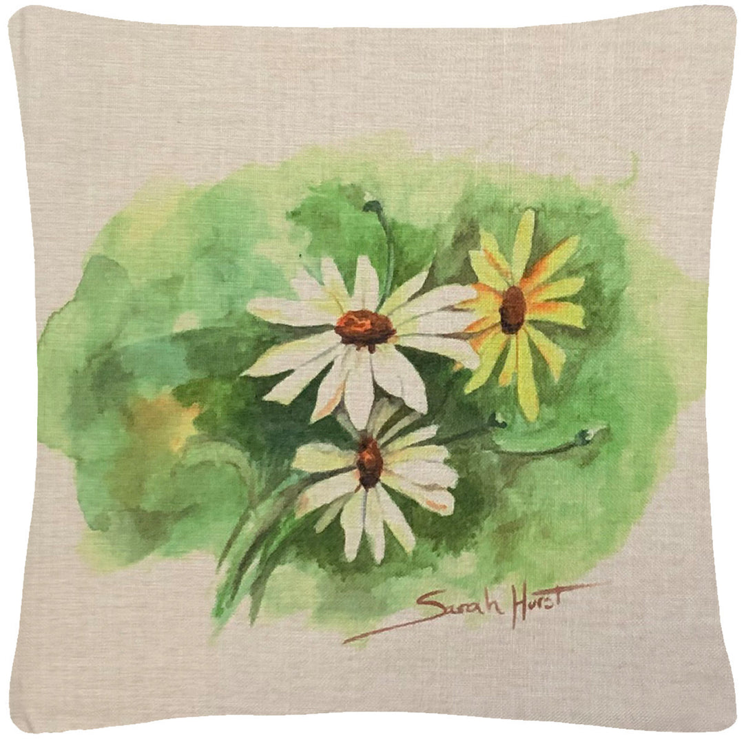 Daisy Throw Pillow 18"x18" Image 1