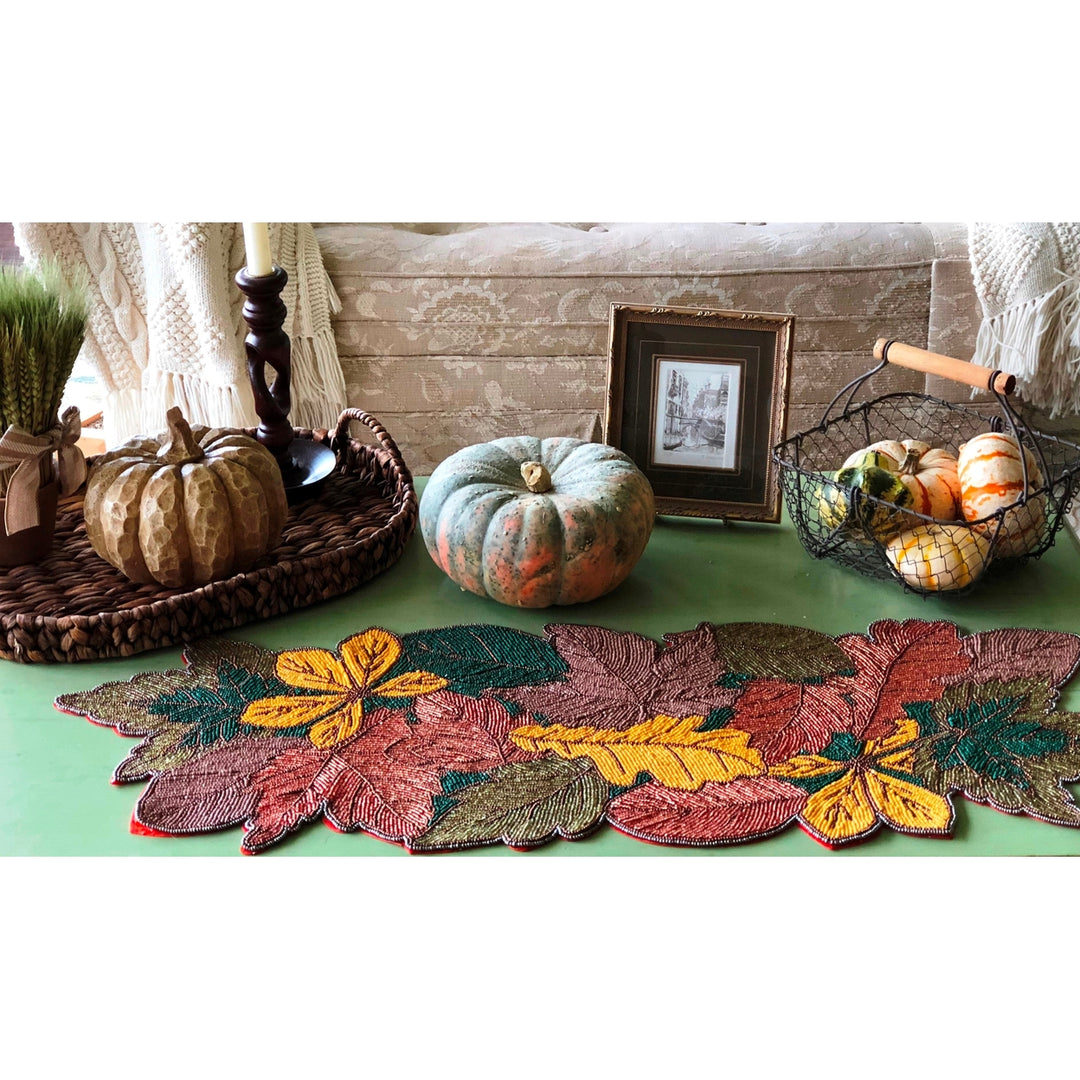 Gifts at Decor Autumn Leaves Table Runner Image 2