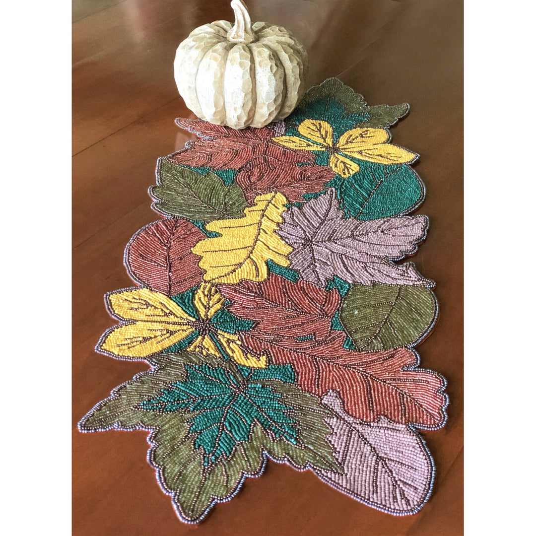 Gifts at Decor Autumn Leaves Table Runner Image 3