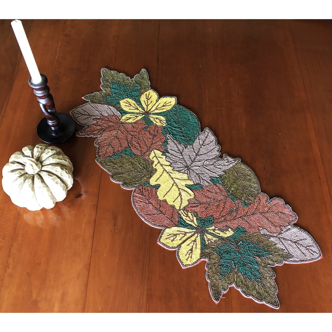 Gifts at Decor Autumn Leaves Table Runner Image 4