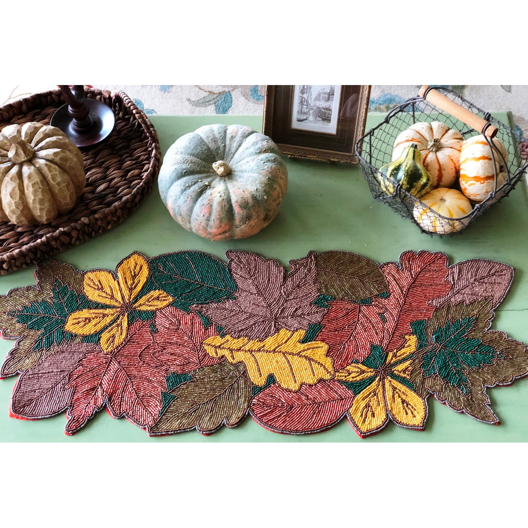 Gifts at Decor Autumn Leaves Table Runner Image 5