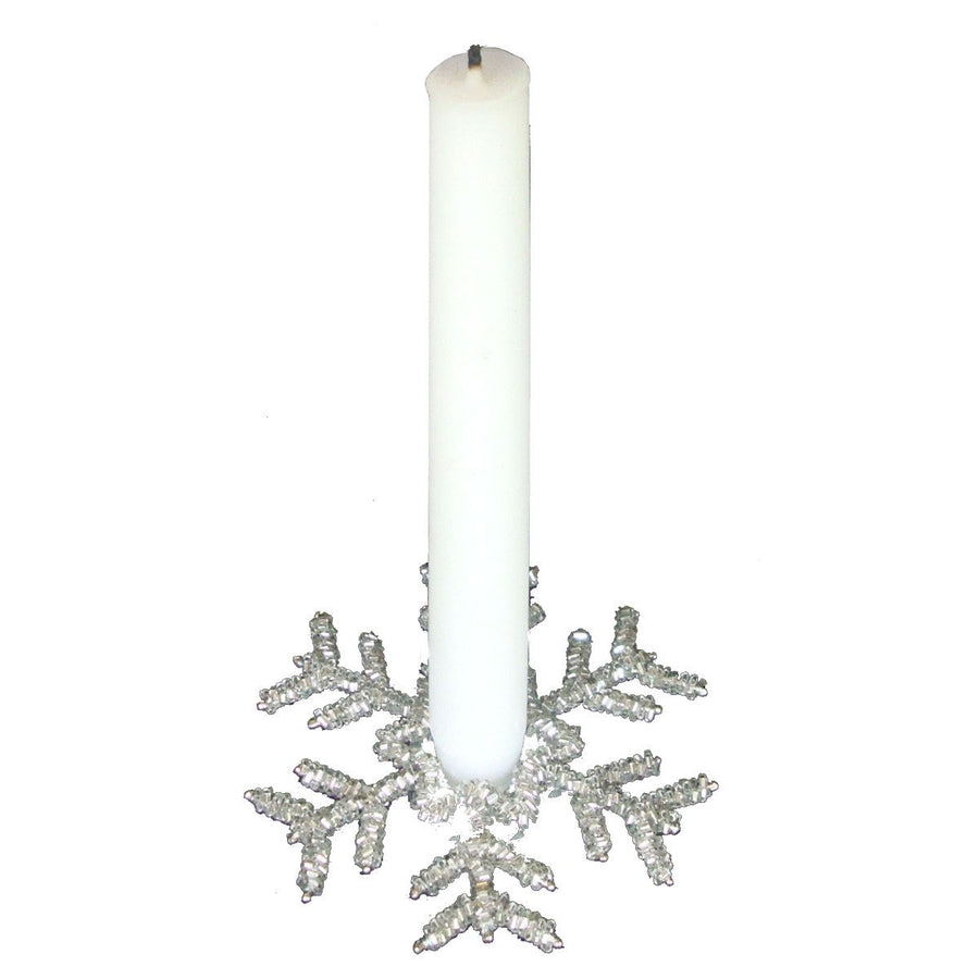 Beaded Snowflake Candle Ring Image 1