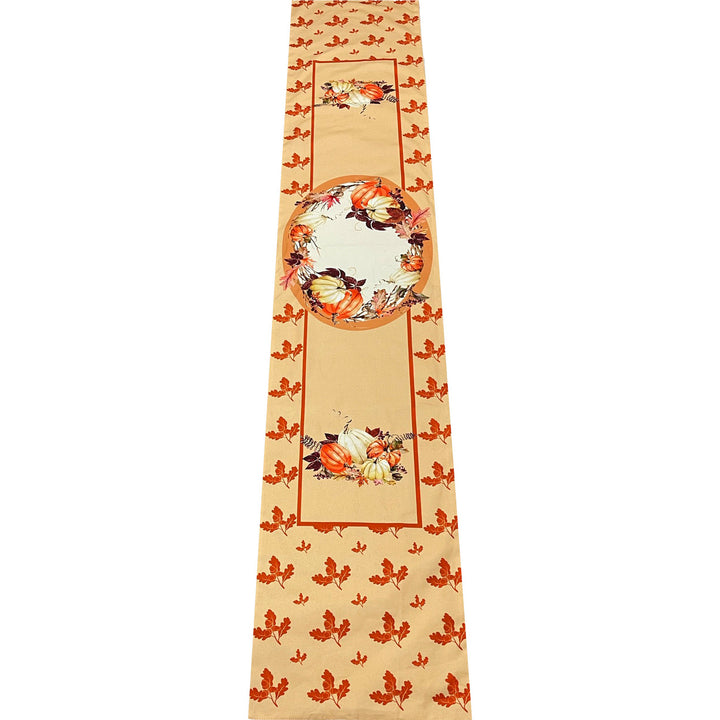 Golden Hill Studio Fall Harvest Cloth Table Runner 13" x 72" Image 1