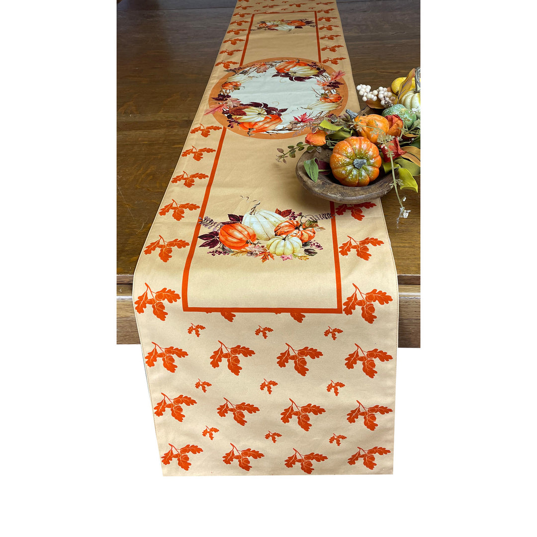 Golden Hill Studio Fall Harvest Cloth Table Runner 13" x 72" Image 2