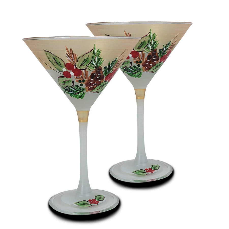 Golden Hill Studio Black Forest Pine Martini S/2 Image 1