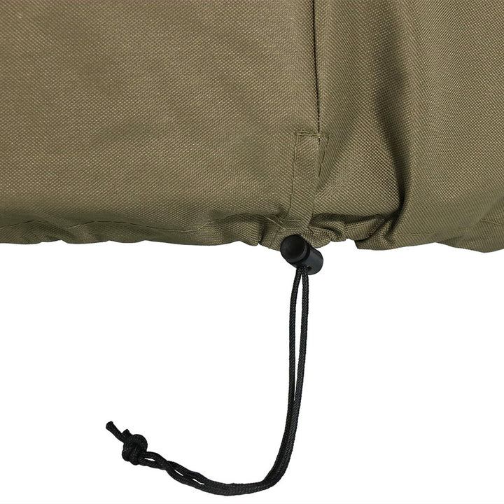 Sunnydaze 30 in Heavy-Duty Polyester Round Outdoor Fire Pit Cover - Khaki Image 6