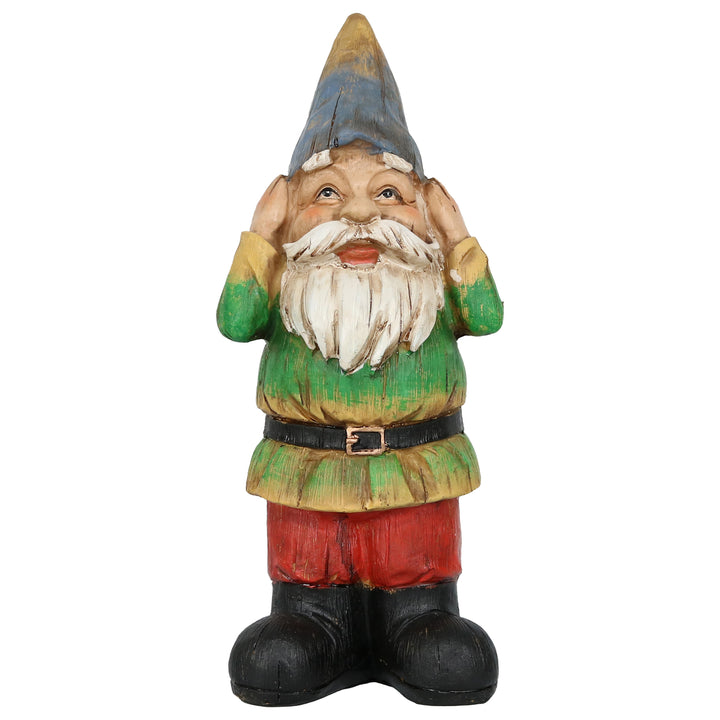 Sunnydaze Hear No Evil, Speak No Evil and See No Evil Garden Gnomes - 12 in Image 9