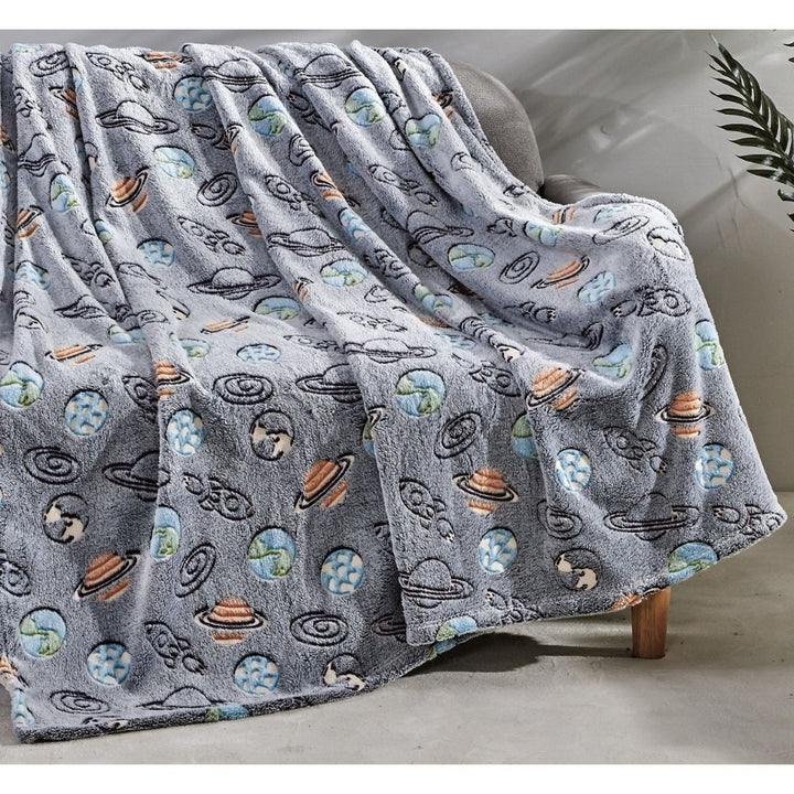 Glow-in-the-Dark 50" x 60" Throw Blankets Image 5