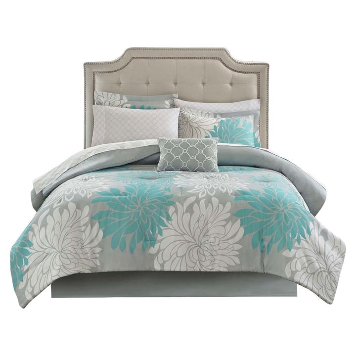 Gracie Mills Willie 9-Piece Floral Comforter Set with Cotton Sheets - GRACE-10705 Image 5