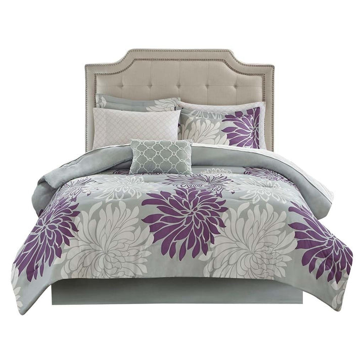 Gracie Mills Willie 9-Piece Floral Comforter Set with Cotton Sheets - GRACE-10705 Image 6